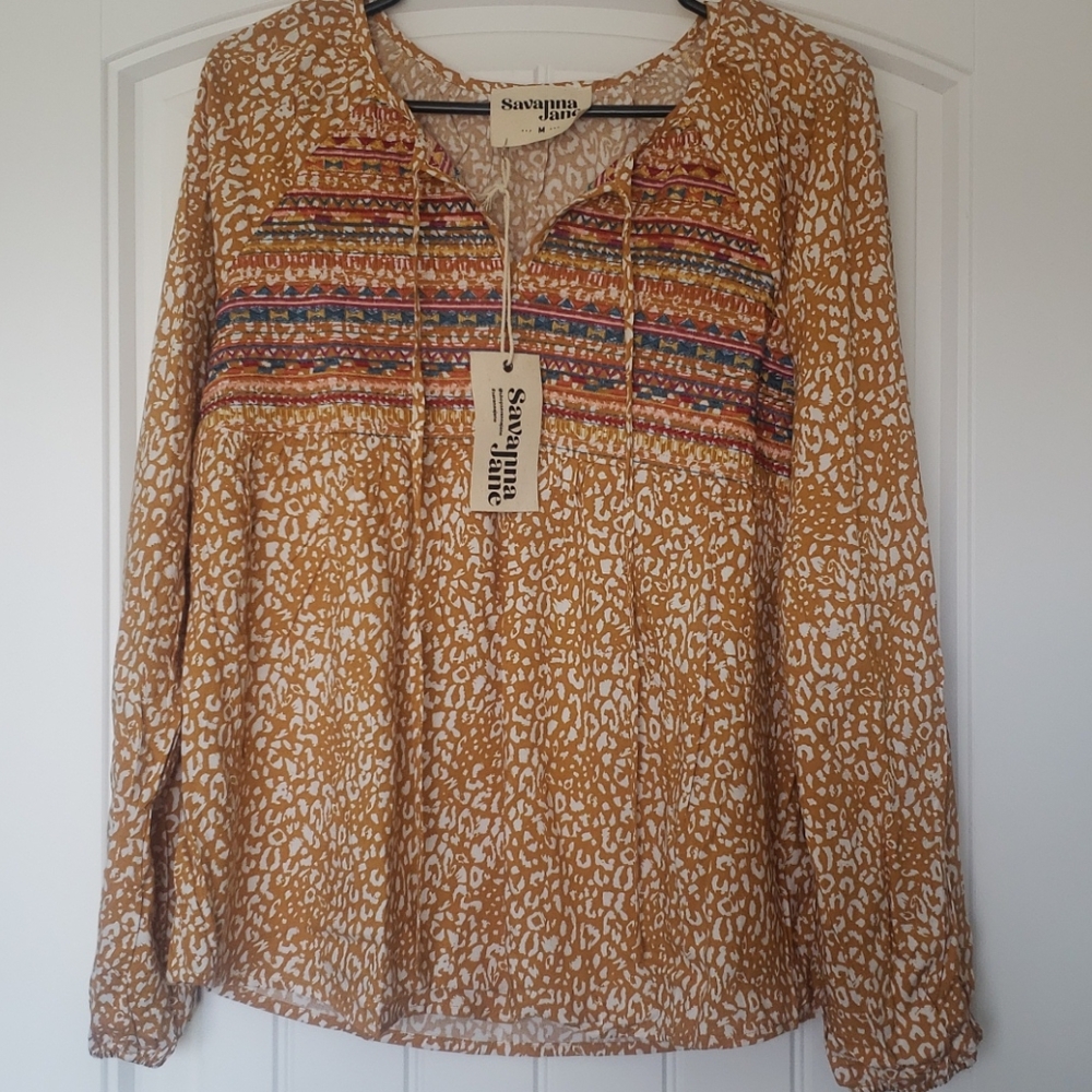 Savannah Jane embroidered top